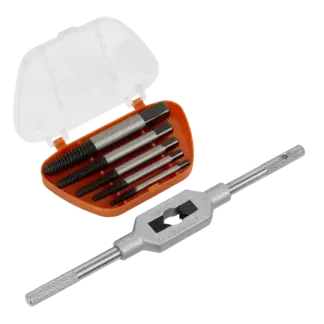 Helix Type Screw Extractor Set with Wrench 6pc [AK721]