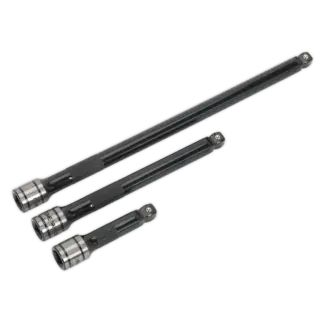 Premier Black Wobble/Rigid Extension Bar Set 3/8"Sq Drive 3pc [AK7691]