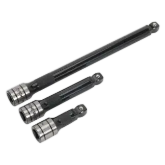 Premier Black Wobble/Rigid Extension Bar Set 1/2"Sq Drive 3pc [AK7692]