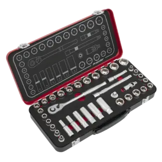 Premier Platinum Metric/Imperial Socket Set 3/8"Sq Drive 37pc [AK7923]