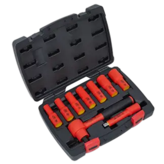 Premier Insulated Socket Set 3/8"Sq Drive 9pc - VDE Approved [AK7942]