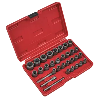 Slim Design Bolt & Nut Extractor Set 32pc [AK8132]