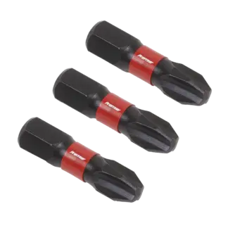 Premier Phillips Impact Power Tool Bits #3 x 25mm 3pc [AK8206]