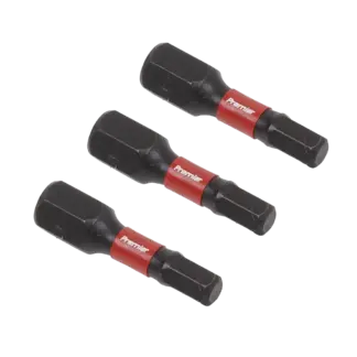 Premier Hex Impact Power Tool Bits 4 x 25mm 3pc [AK8212]