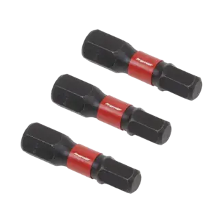 Premier Hex Impact Power Tool Bits 5 x 25mm 3pc [AK8213]