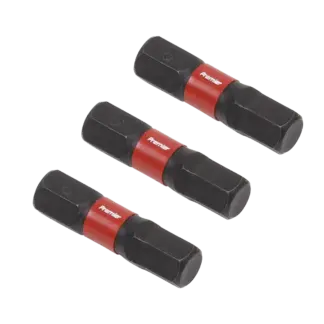Premier Hex Impact Power Tool Bits 6 x 25mm 3pc [AK8214]