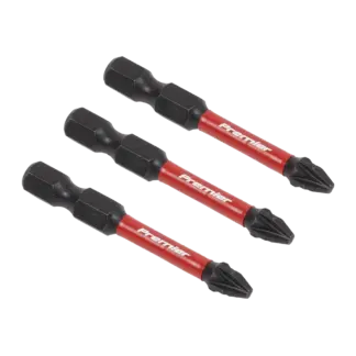 Premier Pozi Impact Power Tool Bits #2 x 50mm 3pc [AK8233]