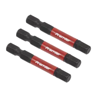 Premier Hex Impact Power Tool Bits 6 x 50mm 3pc [AK8239]