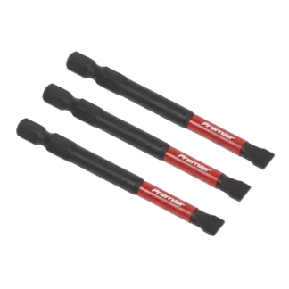 Premier Slotted Impact Power Tool Bits 6.5 x 75mm 3pc [AK8253]