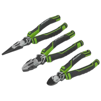 Premier High Leverage Pliers Set 3pc - Green [AK8376HV]