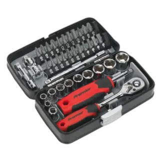 Premier Socket & Bit Set 1/4"Sq Drive 38pc [AK8945]