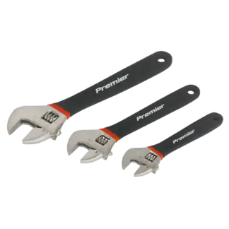 Premier Adjustable Ni-Fe Finish Wrench Set 3pc [AK907]