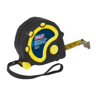 Metric/Imperial Rubber Tape Measure 5m(16ft) x 19mm [AK989]