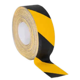 Self-Adhesive Anti-Slip Tape 50mm x 18m - Black & Yellow [ANTBY18]
