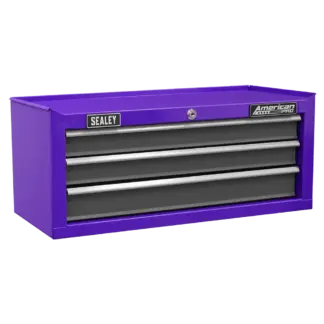 American PRO® Mid-Box Tool Chest 3 Drawer - Purple/Grey [AP22309BBCP]
