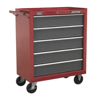 American PRO® Rollcab 5 Drawer - Red/Grey [AP22505BB]