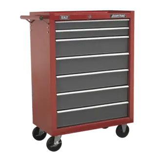 American PRO® Rollcab 7 Drawer - Red/Grey [AP22507BB]