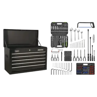 American PRO® Topchest 5 Drawer with 272pc Tool Kit - Black [AP225BCOMBO]