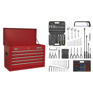 American PRO® Topchest 5 Drawer with 272pc Tool Kit - Red [AP225COMBO]