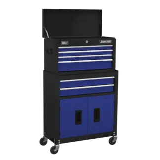 American PRO® Topchest & Rollcab Combination 6 Drawer - Blue [AP22B]