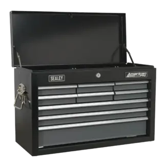 American PRO® Topchest 9 Drawer - Black/Grey [AP2509B]