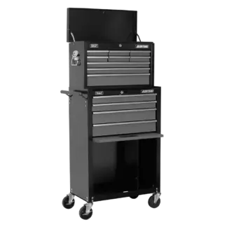 American PRO® Topchest & Rollcab Combination 13 Drawer - Black/Grey [AP2513B]