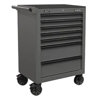 Superline PRO® Rollcab 7 Drawer - Grey/Black [AP26479TG]
