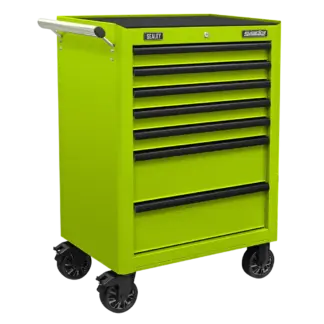 Superline PRO® Rollcab 7 Drawer - Green/Black [AP26479THV]