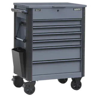 Superline Pro® Tool Trolley 6 Drawer - Grey [AP266G]