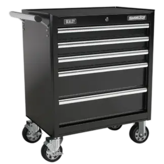 Superline PRO® Rollcab 5 Drawer - Black [AP33459B]