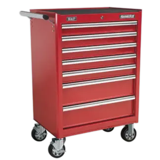 Superline PRO® Rollcab 7 Drawer - Red [AP33479]