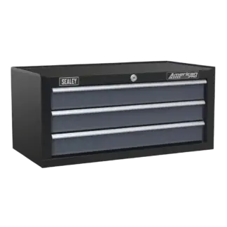 American PRO® Mid-Box Tool Chest 3 Drawer - Black/Grey [AP3503TB]