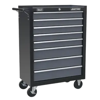 American PRO® Rollcab 8 Drawer - Black/Grey [AP3508TB]