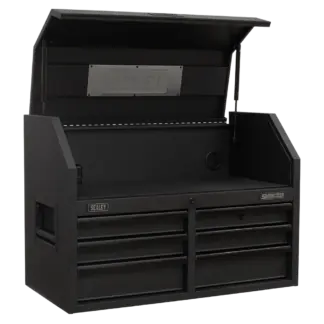 Superline PRO® Black Edition Topchest with 6 Soft Close Drawers & Power Bar 910mm [AP3607BE]