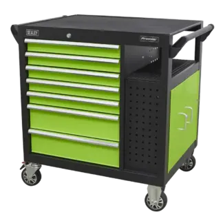 Premier™ Mobile Workstation with 7 Drawers & Cupboard 920mm [AP36MWS]