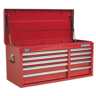 Superline PRO® Heavy-Duty Topchest 10 Drawer - Red [AP41110]
