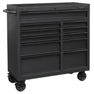 Superline PRO® Black Edition Rollcab with 11 Soft Close Drawers 1040mm [AP4111BE]