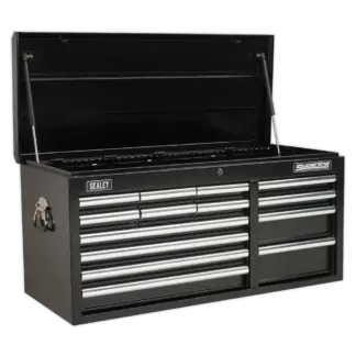 Superline PRO® Heavy-Duty Topchest 14 Drawer - Black [AP41149B]