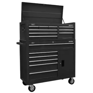 American PRO® Topchest & Rollcab Combination 15 Drawer - Black [AP41STACKB]