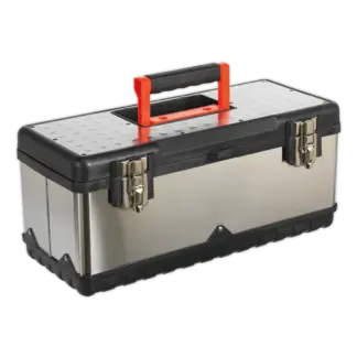 Stainless Steel Toolbox with Tote Tray 505mm [AP505S]