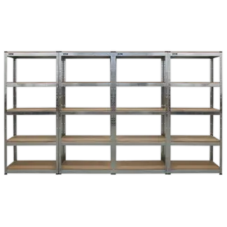 Racking Unit 5 Shelf 150kg Capacity Per Level - Set of 4 [AP6150GSCOMBO]