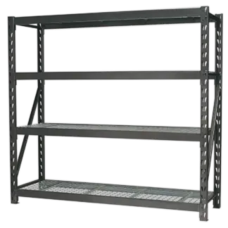 Heavy-Duty Racking Unit with 4 Mesh Shelves 640kg Capacity Per Level [AP6572]