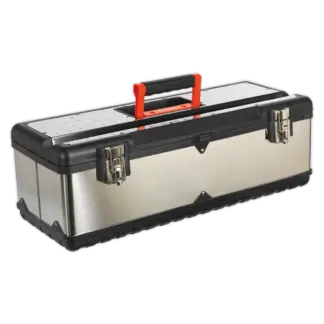 Stainless Steel Toolbox with Tote Tray 660mm [AP660S]