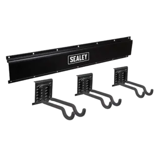 Wall Mounting Storage Rail with Sports Equipment Hooks [APHKIT11]