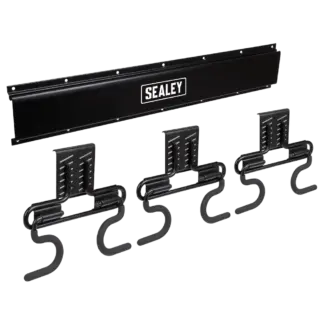 Wall Mounting Storage Rail with 6 Hooks [APHKIT4]