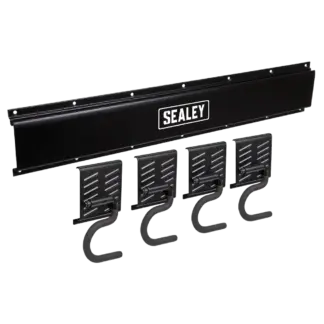 Wall Mounting Storage Rail with 4 Hooks [APHKIT5]