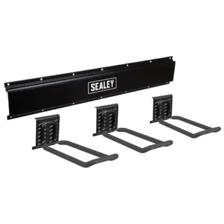 Wall Mounting Storage Rail with 3 Closed End Hooks [APHKIT7]
