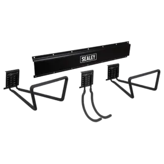 Wall Mounting Storage Rail with 3 Large Hooks [APHKIT9]