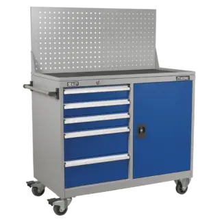 Premier Industrial™ Mobile Workstation with 5 Drawers & 1 Shelf [API1103A]