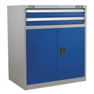 Premier Industrial™ Industrial Cabinet with 2 Drawers & 1 Shelf [API8810]